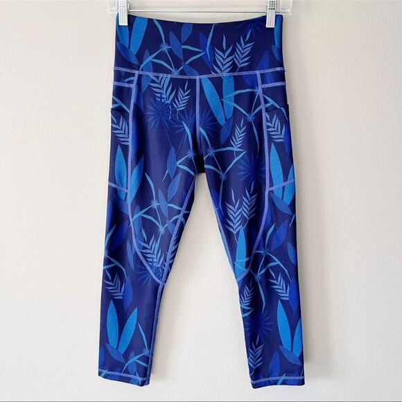 Zyia Active Azul Paradise Pocket Light n Tight Hi-Rise Capri Leggings 20” 14/16 - Picture 2 of 10